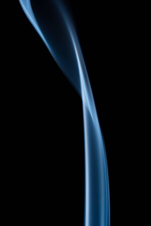 movement of smoke on black background, smoke background, abstract smoke on black backgroundの写真素材