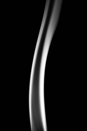 movement of smoke on black background, smoke background, abstract smoke on black backgroundの写真素材