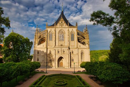 Church of Saint Barbara, in town of Kutna Horaの写真素材