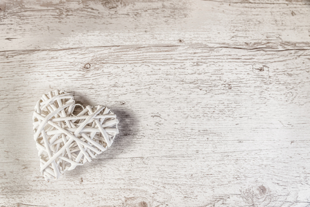 heart, lying on a light plate, looking from the topの写真素材