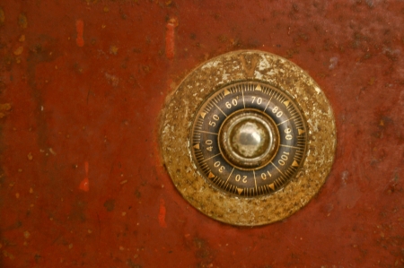 This background is antique iron safe の写真素材
