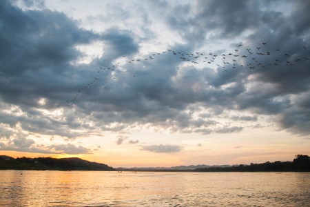 View of Khong riverの写真素材