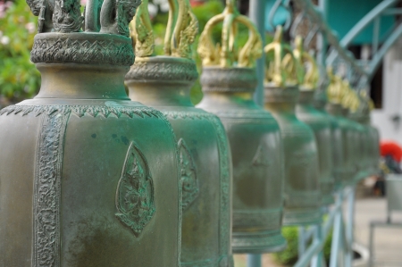 Bell in the templeの写真素材
