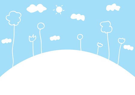 Sunny dayのイラスト素材