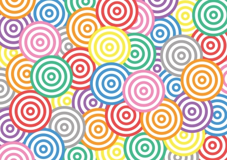 Colorful circle patternのイラスト素材