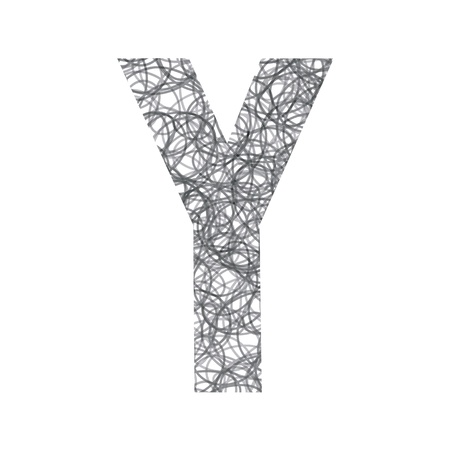 Y alphabet for design and decoration のイラスト素材