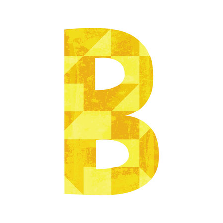 Abstract color alphabet Bのイラスト素材