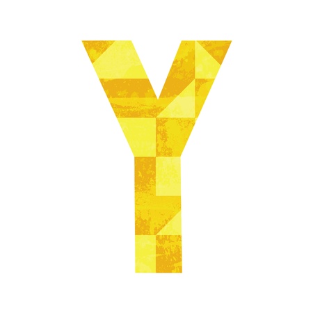 Abstract color alphabet Yのイラスト素材