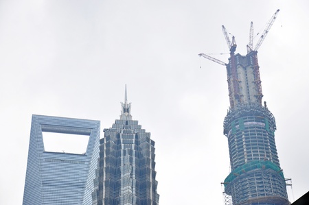 Buildings in Shanghaiの写真素材