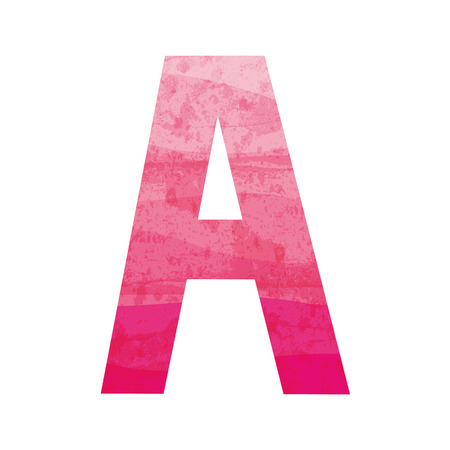 Pink alphabet のイラスト素材