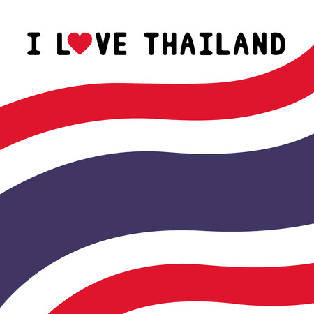 I love Thailand letter for design and decoration のイラスト素材
