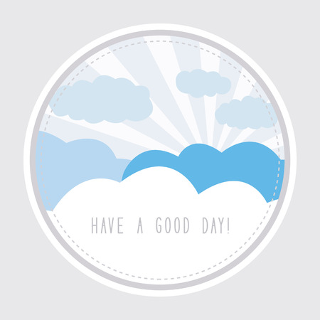 Have a good day  Card for decoration のイラスト素材