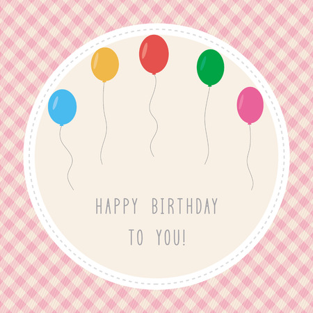 Card for Happy birthday のイラスト素材