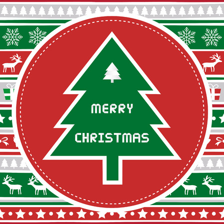 Greeting card for Christmas day.のイラスト素材