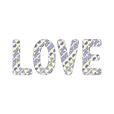 LOVE letter pattern for decoration.のイラスト素材