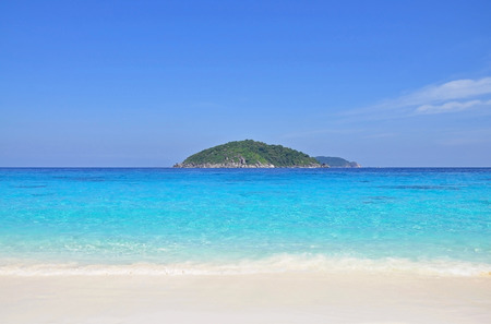 Sea view at Koh Miang (No.4 Island) in Similan national park, Phang Nga, Thailand.の写真素材