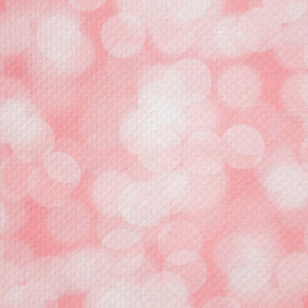 Bokeh light on red tissue paper.の写真素材