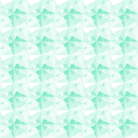 Abstract green geometric pattern on white background.の写真素材