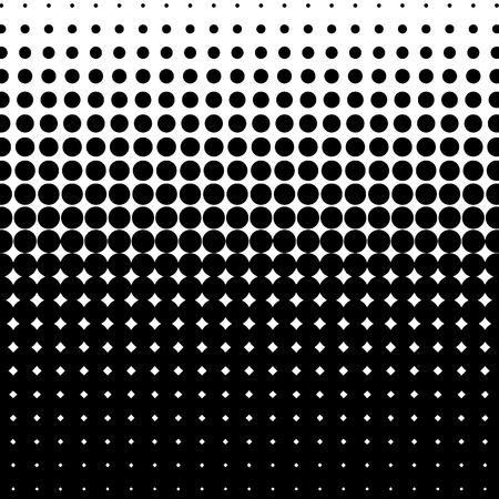 Abstract halftone background. Black and white circle pattern.のイラスト素材