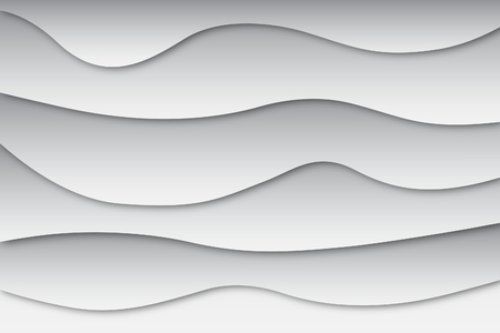 Abstract gray and white background with wave pattern.のイラスト素材