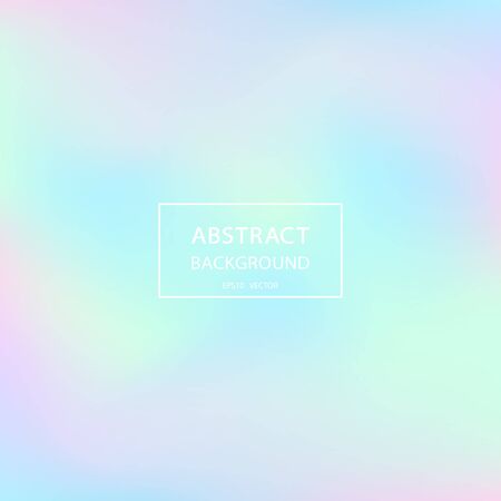 Colorful pastel background with smooth curves. Holographic gradient textures. Iridescent graphic template for design, brochure, mobile screen, poster, wallpaper, flyer, banner.のイラスト素材