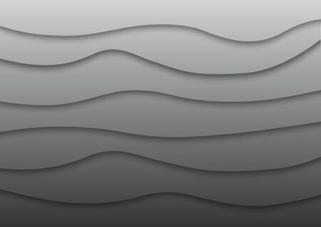 Abstract gray and white background with wave pattern.のイラスト素材