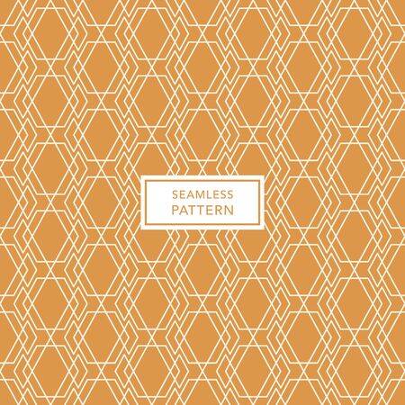 Cover template design with brown and cream geometric pattern. Seamless background.のイラスト素材