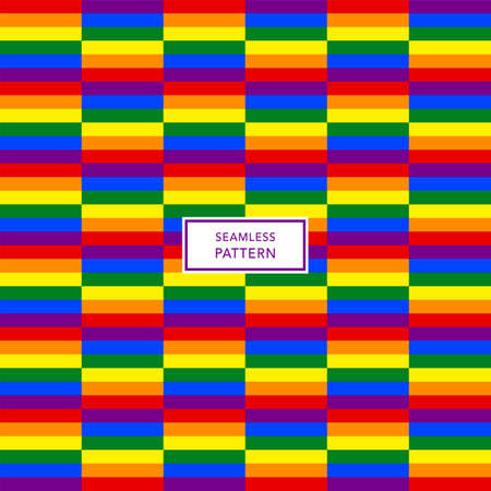 Cover template design with LGBT pride flag. Seamless background.のイラスト素材