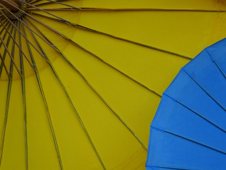 Traditional Colorful Umbrella, Thailandの写真素材