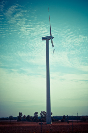 Trubines Wind Farm In Polandの写真素材
