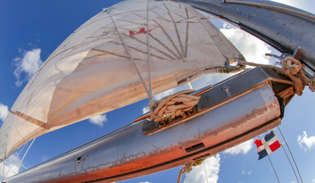 On a sail boat in the Dominican Republic headed to Saona Island.