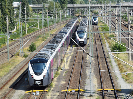 Train on rail