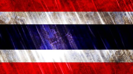 Thailand Flag with grunge texture.の写真素材