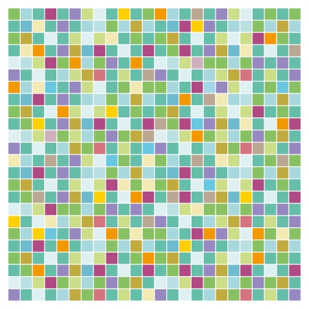 more color on bath mosaic puzzleのイラスト素材