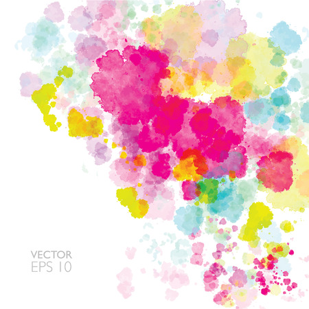 Colorful vector watercolor background paint のイラスト素材