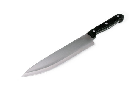 Kitchen knife isolated on white clipping path included