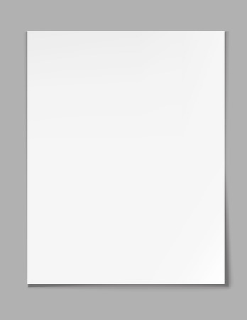 Blank paper on gray - vector illustrationのイラスト素材