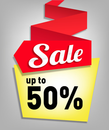 Color abstract sale poster - vector illustrationのイラスト素材