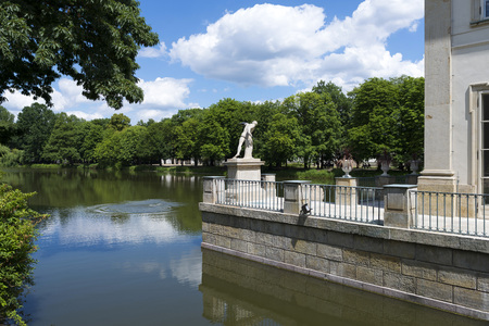 Lazienki park - Royal Baths Park in Warsawのeditorial素材