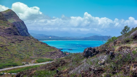 Makapuu lighthouse trail viewの素材