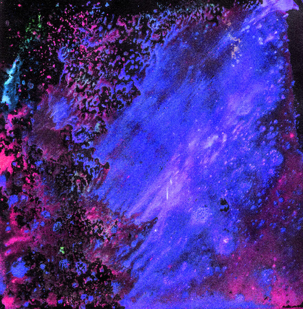 bright painted watercolor textures on paperの写真素材