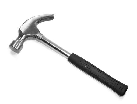 Hammer isolated on a white backgroundの写真素材