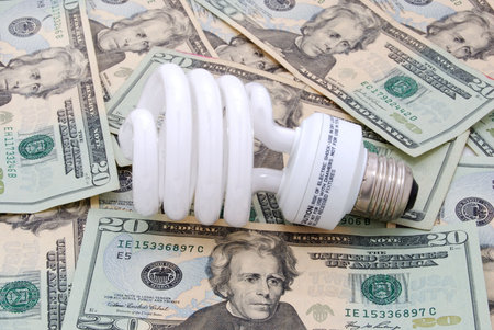 lightbulb and money