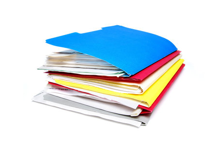 stack of file folders