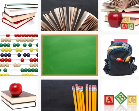 collage school conceptの写真素材