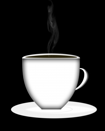 abstract coffee cup and saucerの写真素材