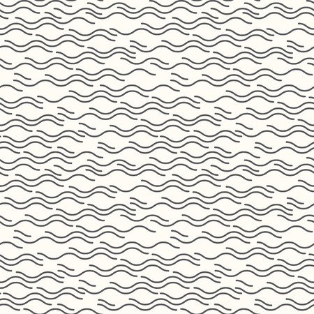 Seamless line pattern can be used for wallpaper, website background, textile printing. Modern monochrome geometric texture.のイラスト素材