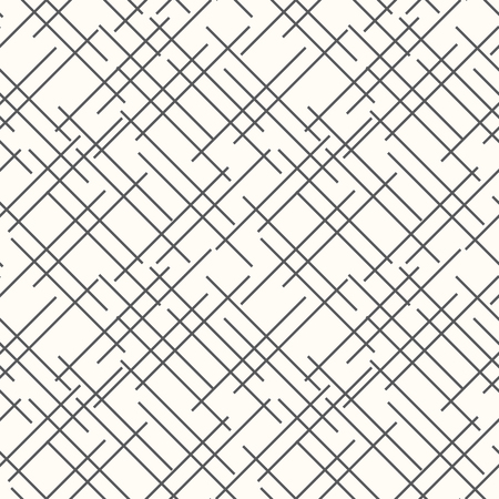 Seamless line pattern can be used for wallpaper, website background, textile printing. Modern monochrome geometric texture.のイラスト素材