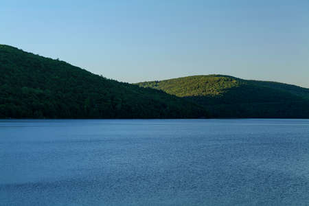Landscape view of Pepacton water reservoir New York State. High-quality photoの写真素材