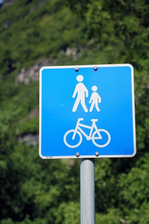 Norwegian road signの写真素材